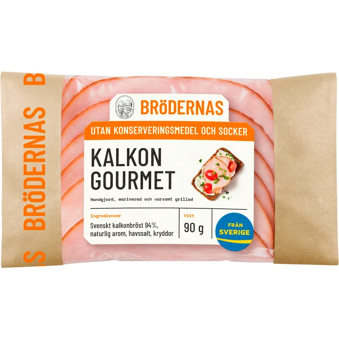 Kalkon Gourmet Grillad 90g Brödernas