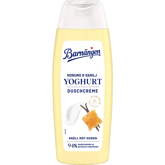 Duschkräm Yoghurt Honung & Vanilj 250ml Barnängen