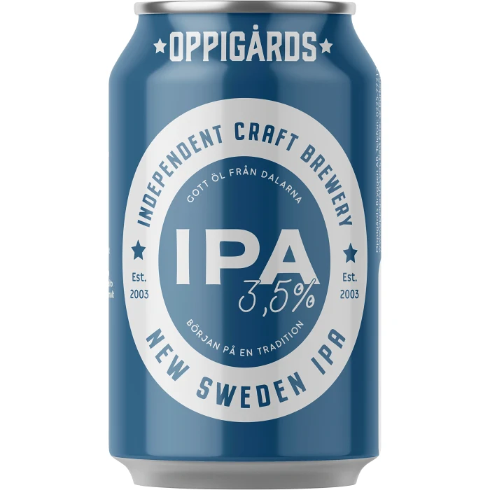 Öl New Sweden IPA 3,5% 33cl Oppigårds