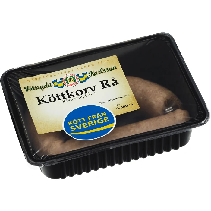 Köttkorv rå 350g Härryda Karlsson