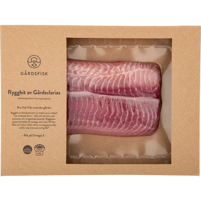 Ryggbit clarias 250g Gårdsfisk