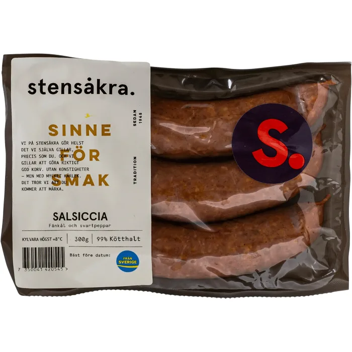 Salsiccia 99% Kötthalt 300g Stensåkra