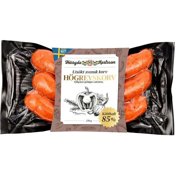 Högrevskorv 270g Härryda Karlsson