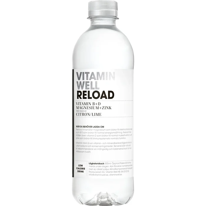 Reload Citron & lime 50cl Vitamin Well
