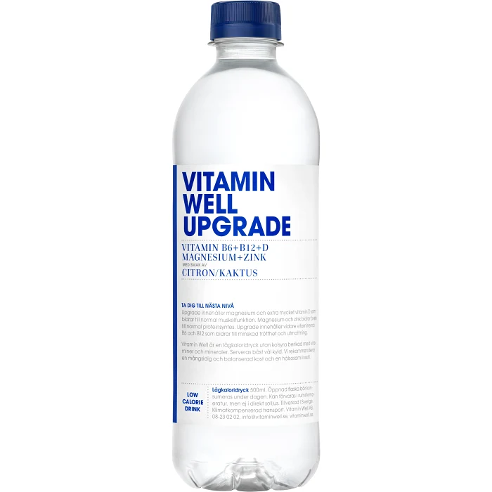 Upgrade Citron & cactus 50cl Vitamin Well