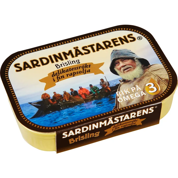 Brisling Delikatessrökt 100g Sardinmästarens