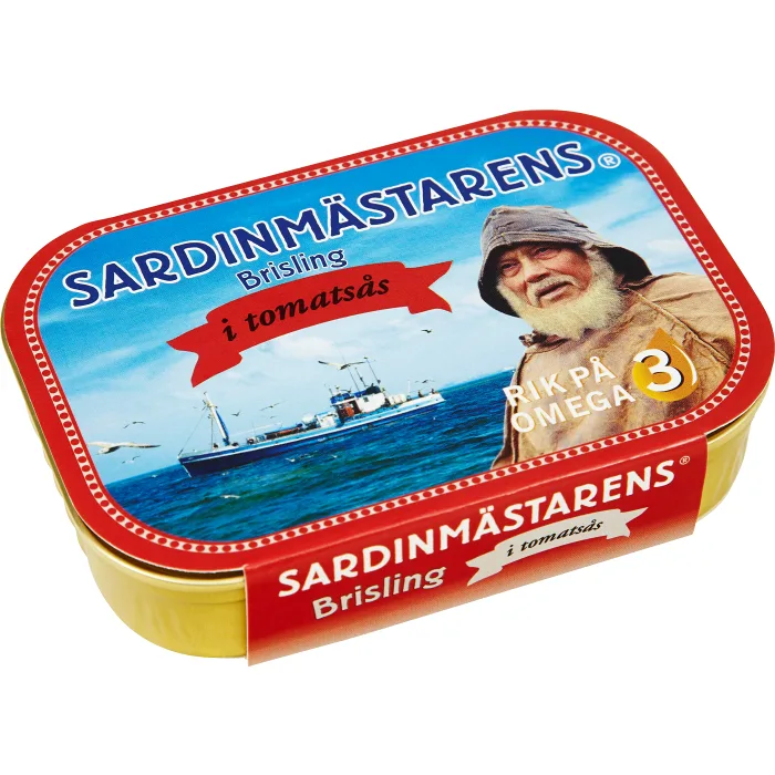 Brisling i tomatsås 100g Sardinmästarens