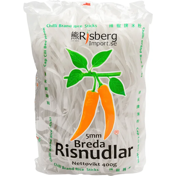 Risnudlar breda 5mm ca 400g Risberg