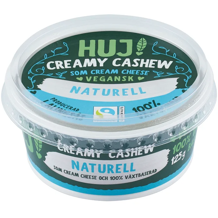 Färskost Vegansk Creamy Cashew Naturell 125g Huj