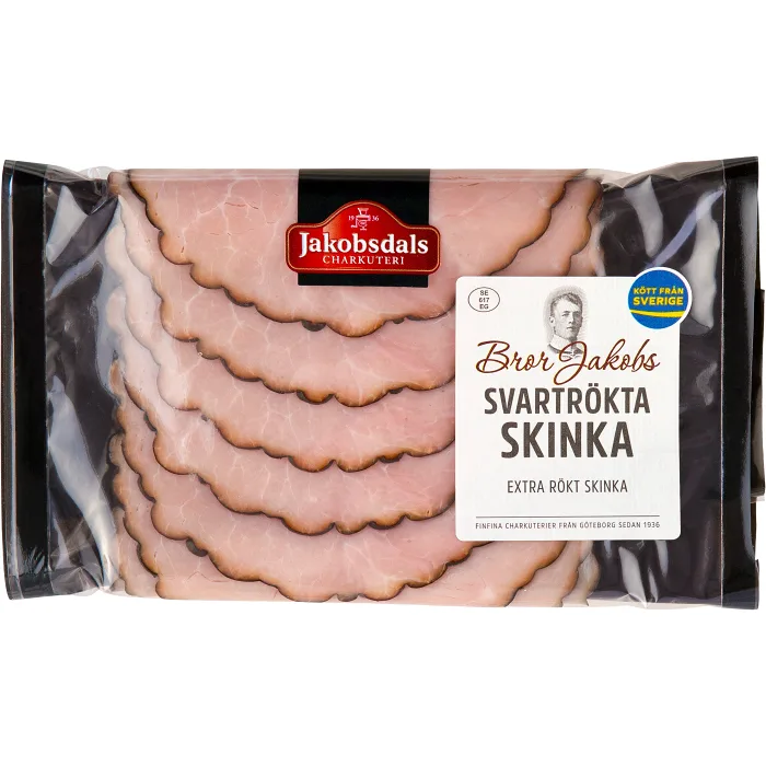 Svartrökt skinka Bror jakobs 120g Jakobsdals