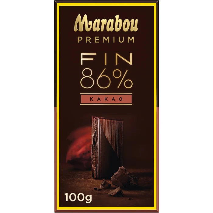 Chokladkaka Premium 86% kakao Dark 100g Marabou