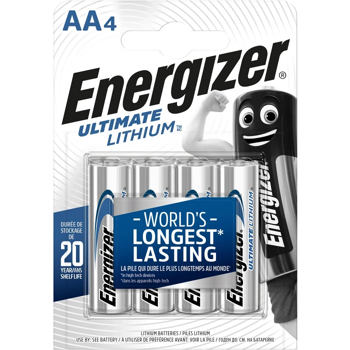 Batteri Lithium AA LR6 4-p Energizer