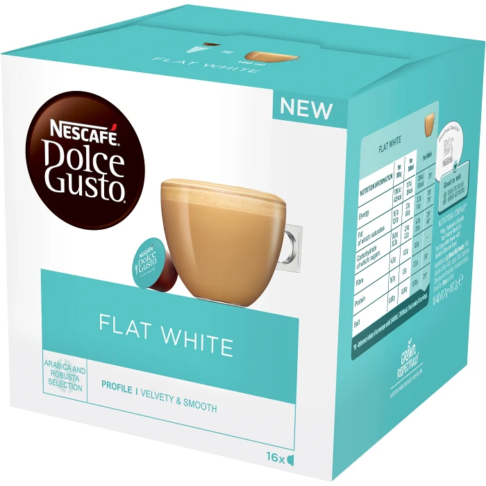 Kaffekapslar Flat white 16-p Dolce Gusto