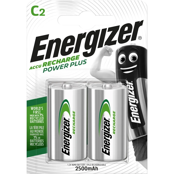 Batteri ECO Laddbart C Power Plus 2-pack Energizer
