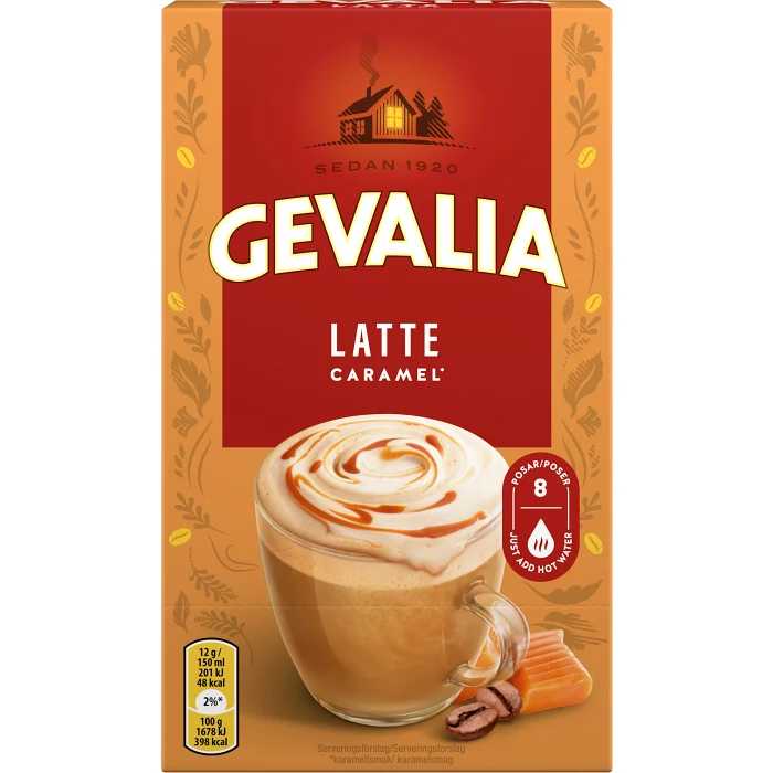 Kaffe Latte Caramel 8p Gevalia
