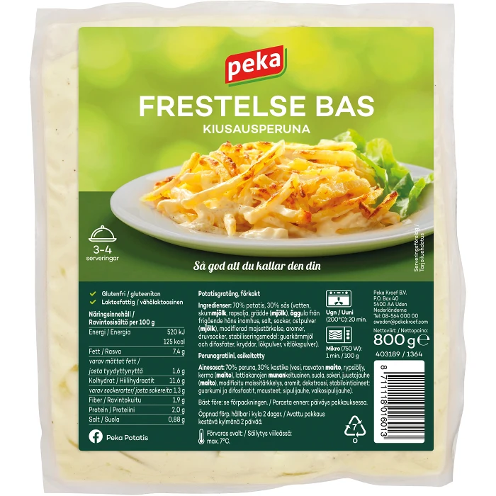 Frestelse Bas 800g Peka