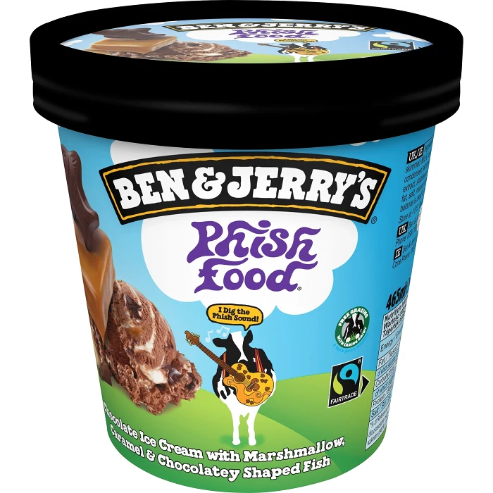 Glass Phish Food 465ml Ben & Jerrys