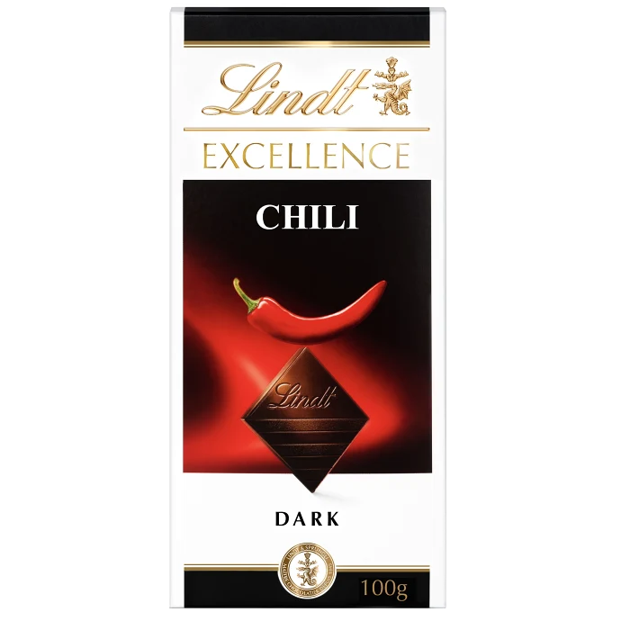 Chokladkaka EXCELLENCE Chili Mörk Choklad 100g Lindt