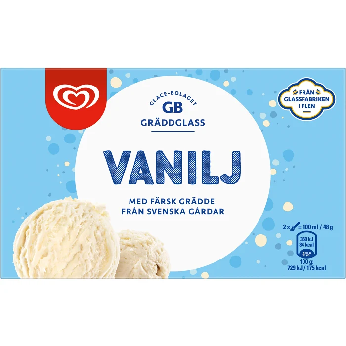 Glass Vanilj 500ml GB Gräddglass