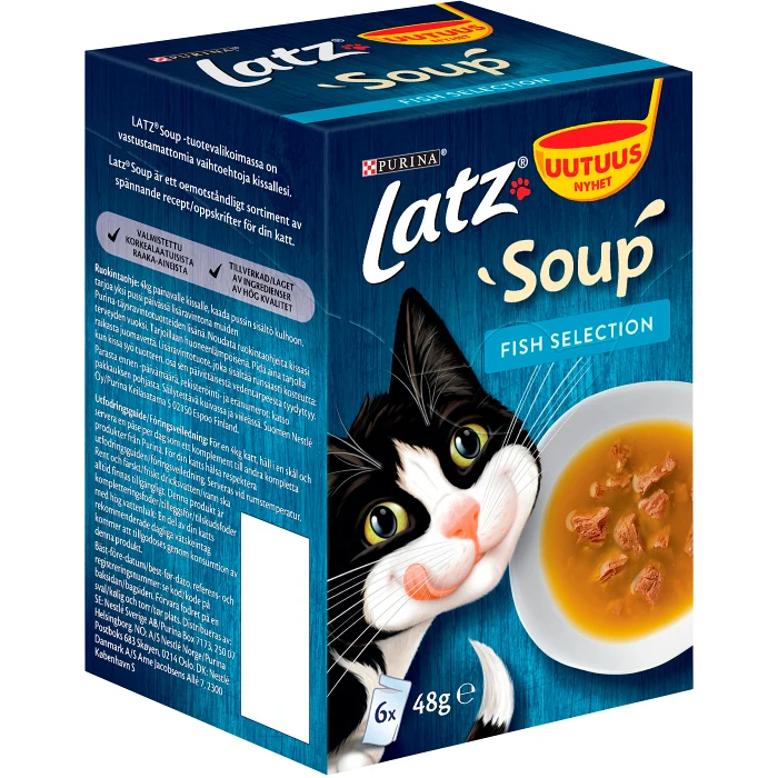 Kattmat Soup Fish Selection 6-p 48g Latz