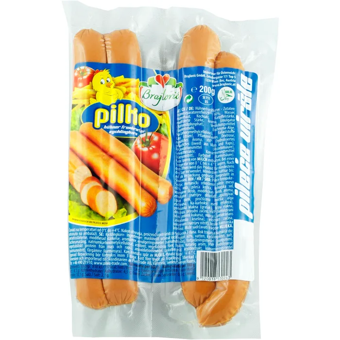 Pilko kycklingkorv 200g Brajlovic