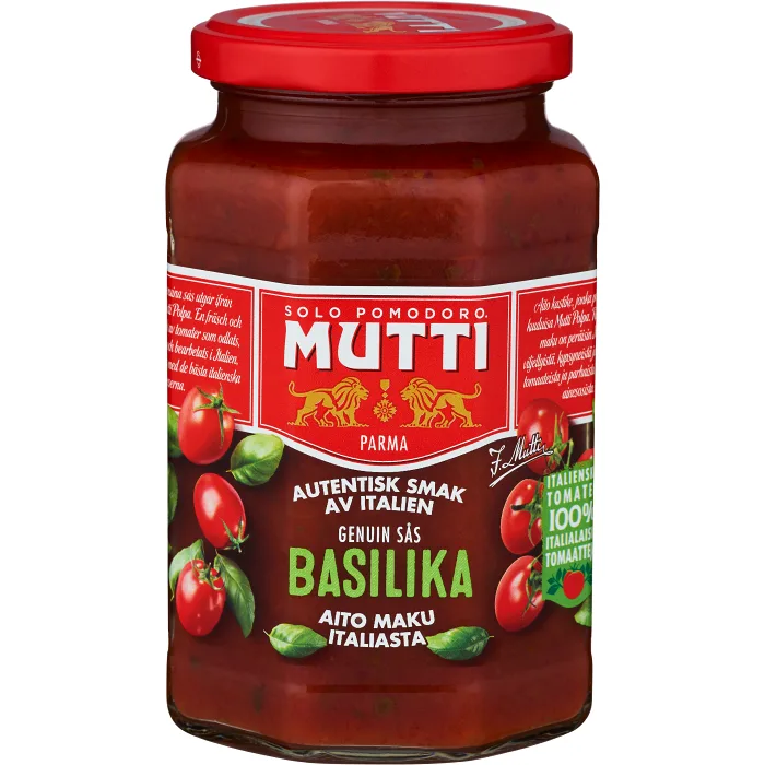 Tomatsås Basilika 400g Mutti