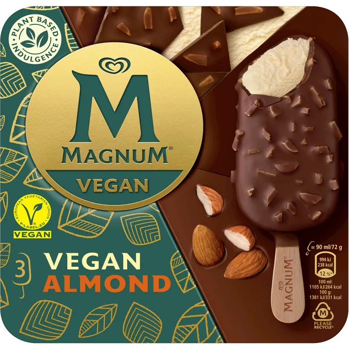 Glass Almond Vegansk 3-p 270ml Magnum