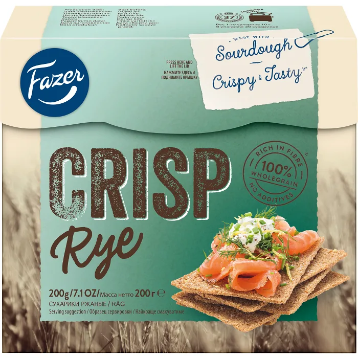 Crisp rye 200g Fazer