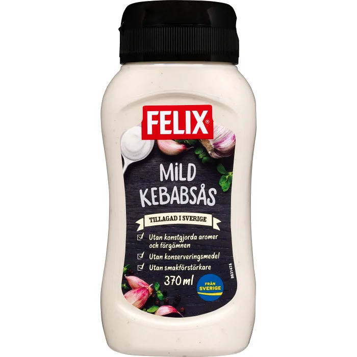 Mild Kebabsås 370ml Felix