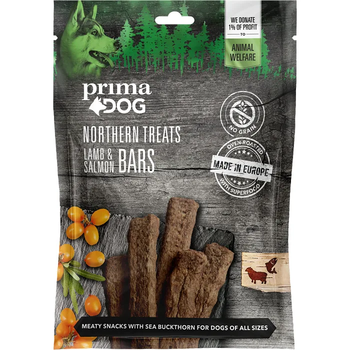 Hundgodis Northern Treats Lamb and Salmon 80g PrimaDog