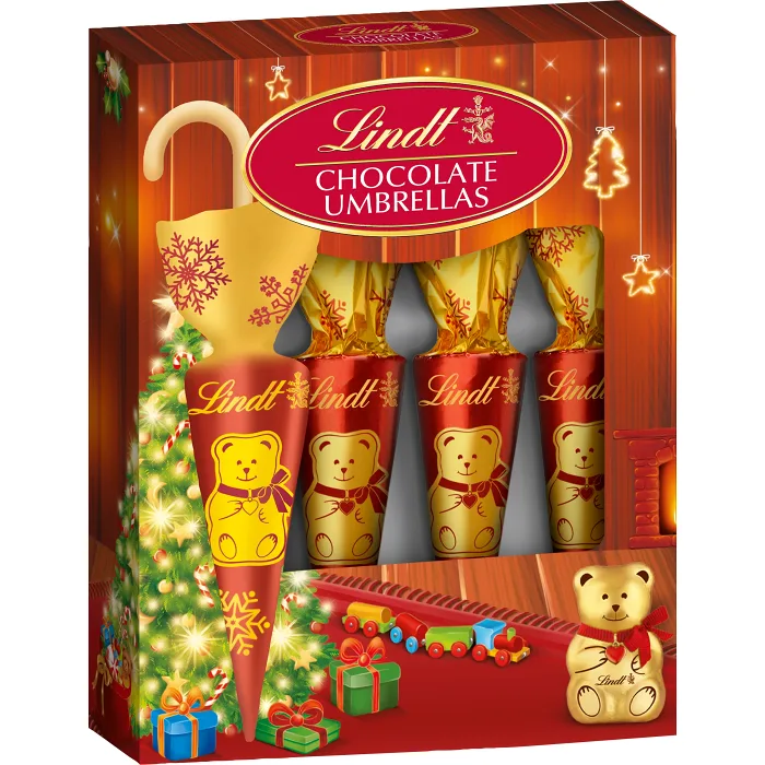 Julchoklad TEDDY Paraplyer 54g Lindt