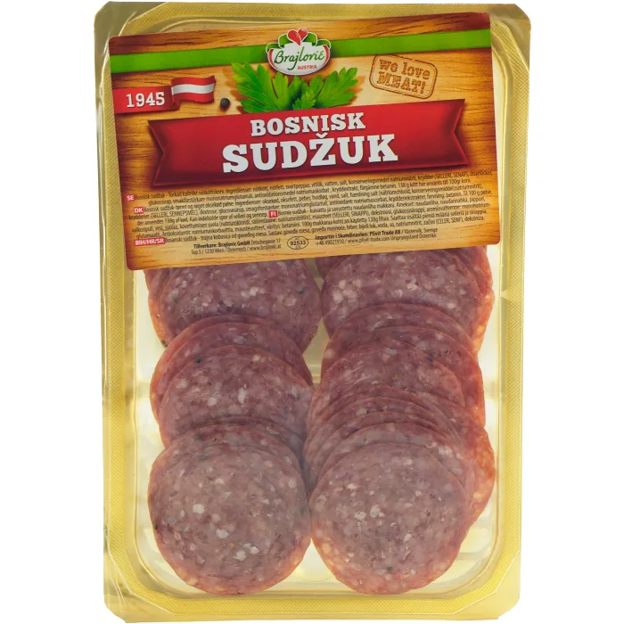 Sudjuk Kallrökt Skivad 70g Brajlovic