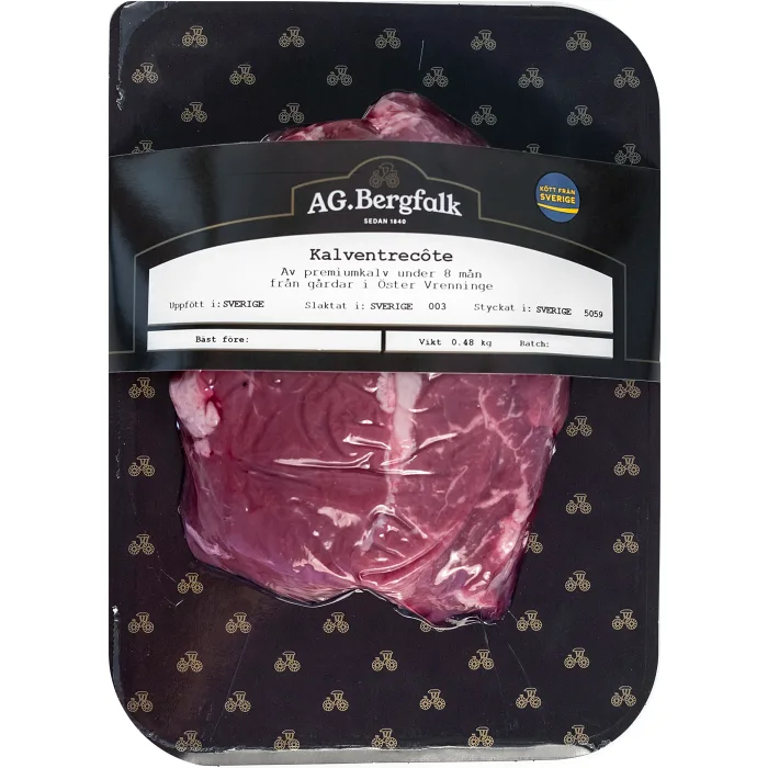 Kalventrecôte i bit ca 600g AG Bergfalk