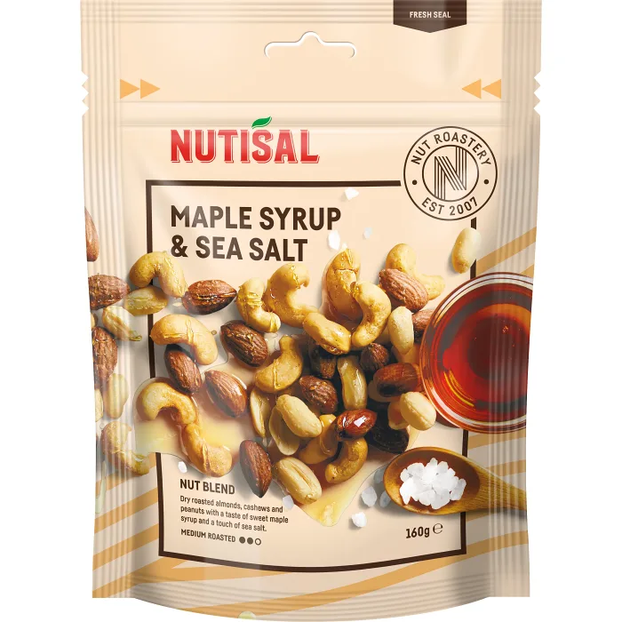 Nötmix Maple Syrup & Sea Salt 160g Nutisal