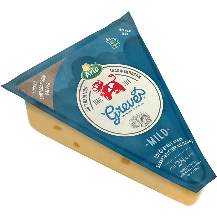 Grevé® ost mild 28% ca 700g Arla Ko®