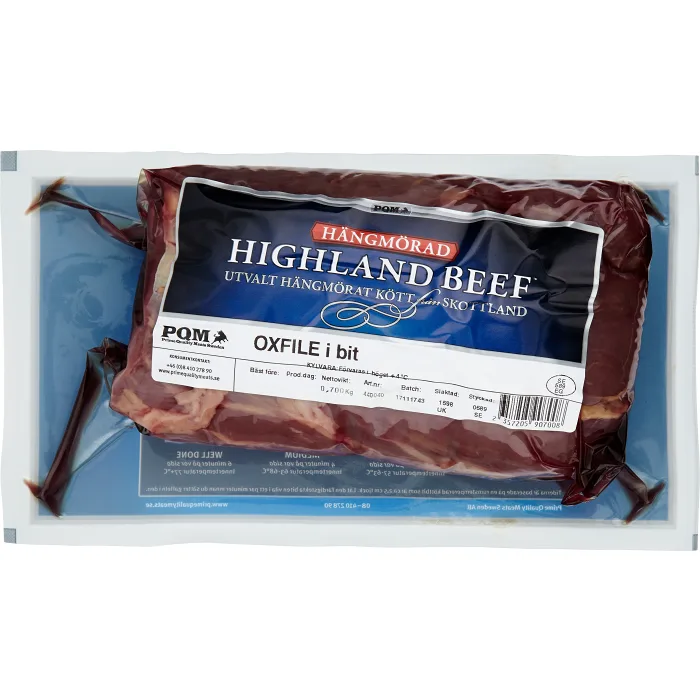 Oxfilé Färsk i bit ca 800g Highland Beef