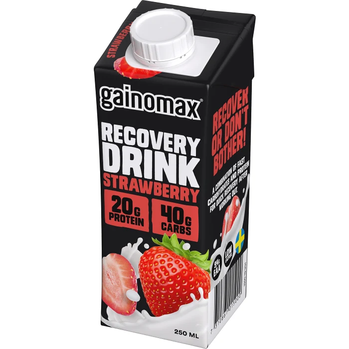 Återhämtningsdryck Strawberry 250ml Gainomax