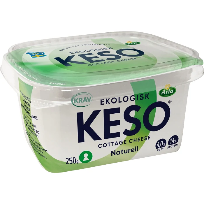 Cottage cheese 4% Ekologisk 250g KESO®