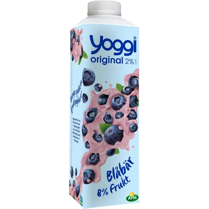 Yoghurt Original Blåbär 2% 1000g Yoggi®
