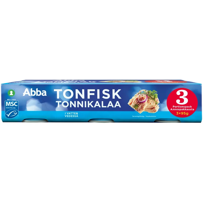 Tonfisk i vatten 3-p 285g Abba