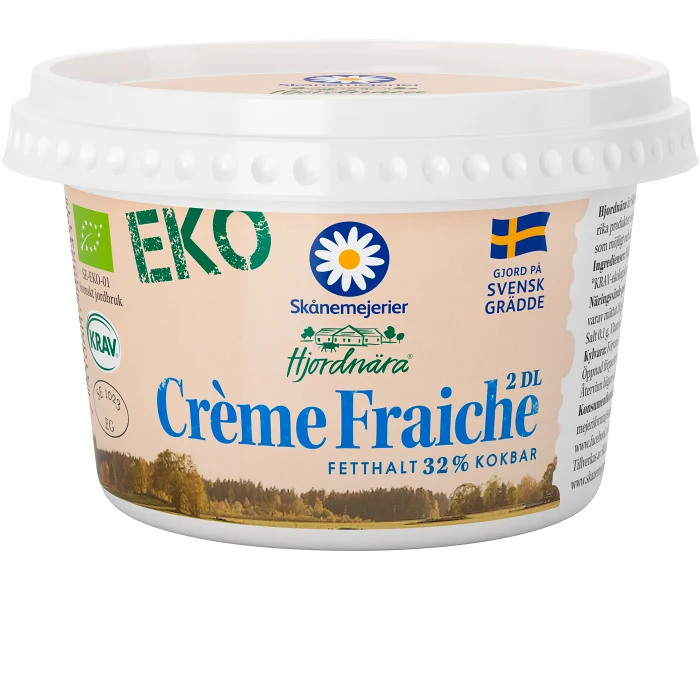 Crème fraiche 32% 2dl KRAV Skåne Hjordnära