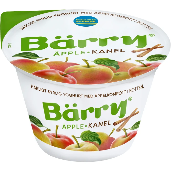 Yoghurt Äpple Kanel 2,6% 250g Bärry