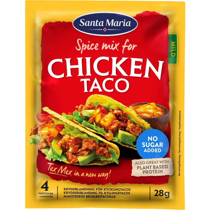 Kryddmix Taco Kyckling 28g Santa Maria