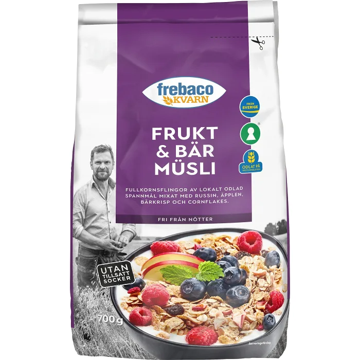 Müsli Frukt & Bär 700g Frebaco