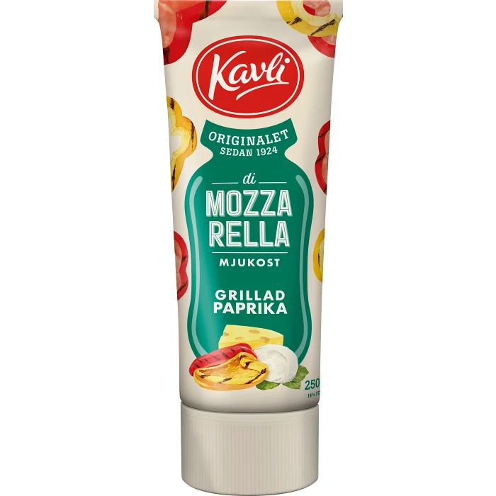 Mjukost Mozza Grillad Paprika 250g Kavli
