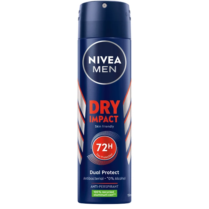 Antiperspirant Deo Spray Dry Impact 150ml NIVEA MEN