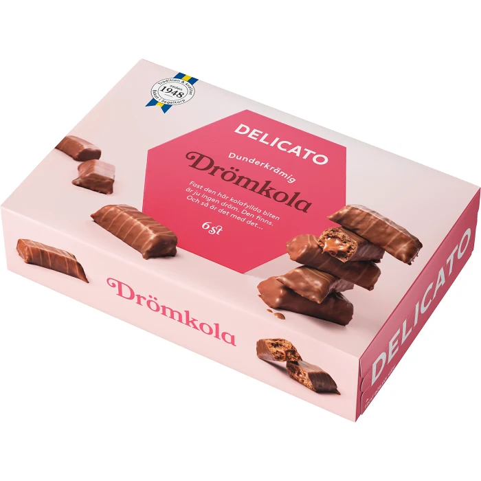 Drömkola 6-p 180g Delicato