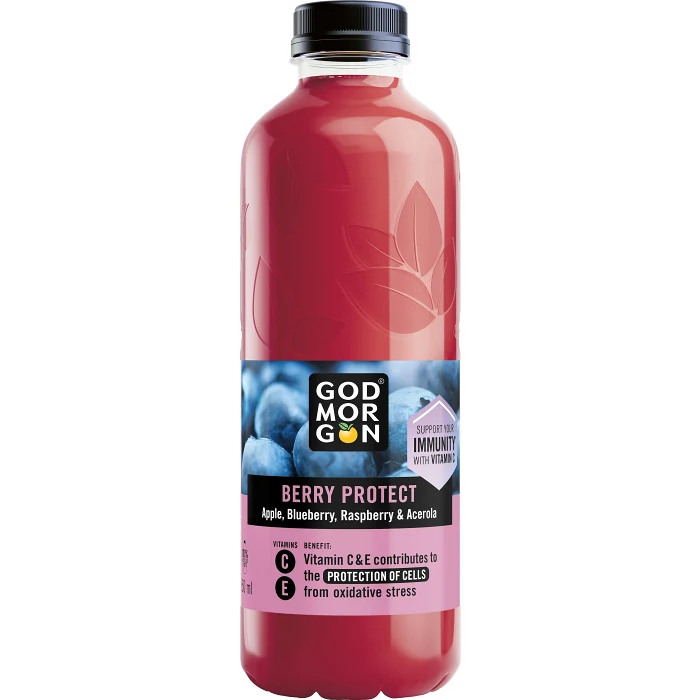 Juice Apple Blueberry Raspberry Acerola 850ml God Morgon