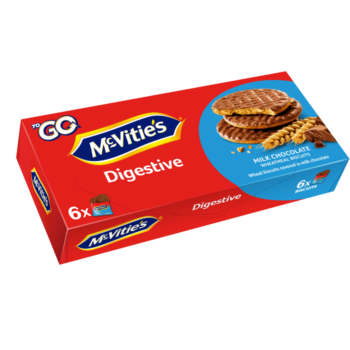 Digestive Milk Chocolate 6x2st Mcvitie's