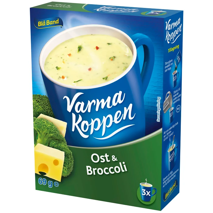 Ost & Broccolisoppa 3 portioner 6dl Varma Koppen